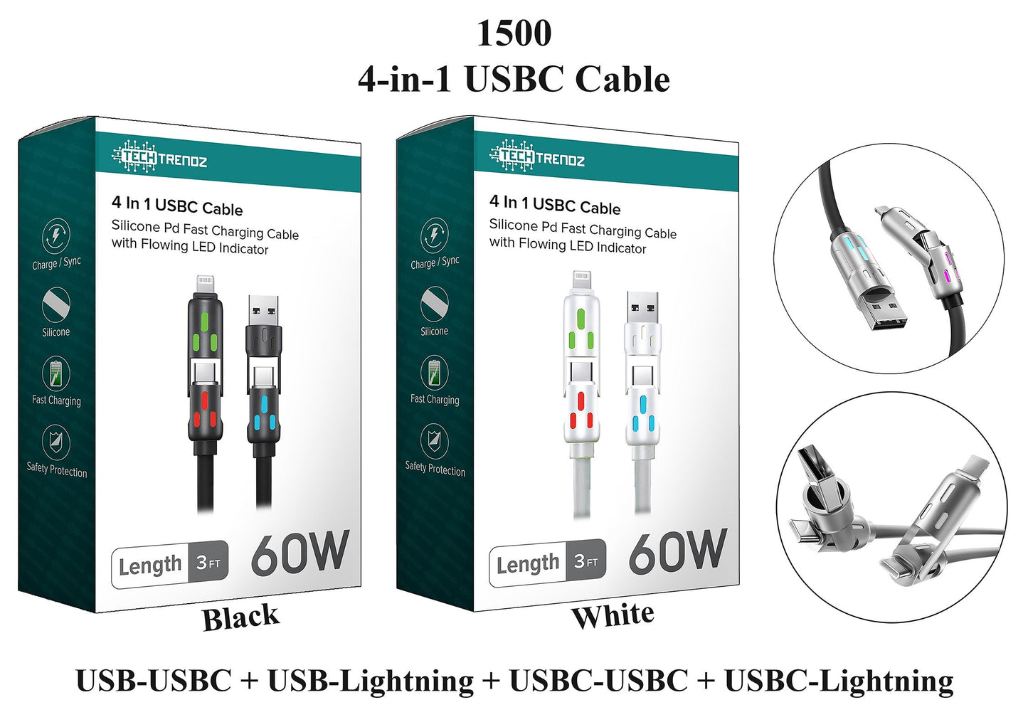 DOORBUSTER!!! 4-IN-1 CHARGING CABLE