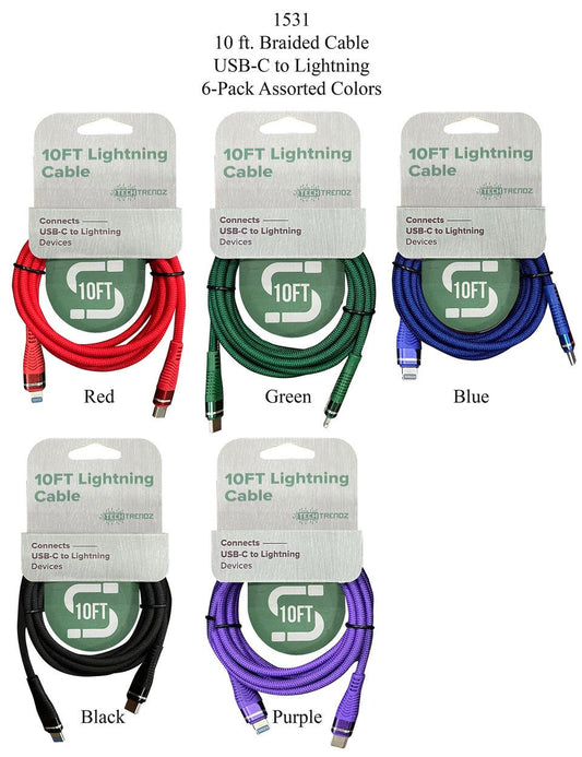 2pack - 10ft USBC to Lightning