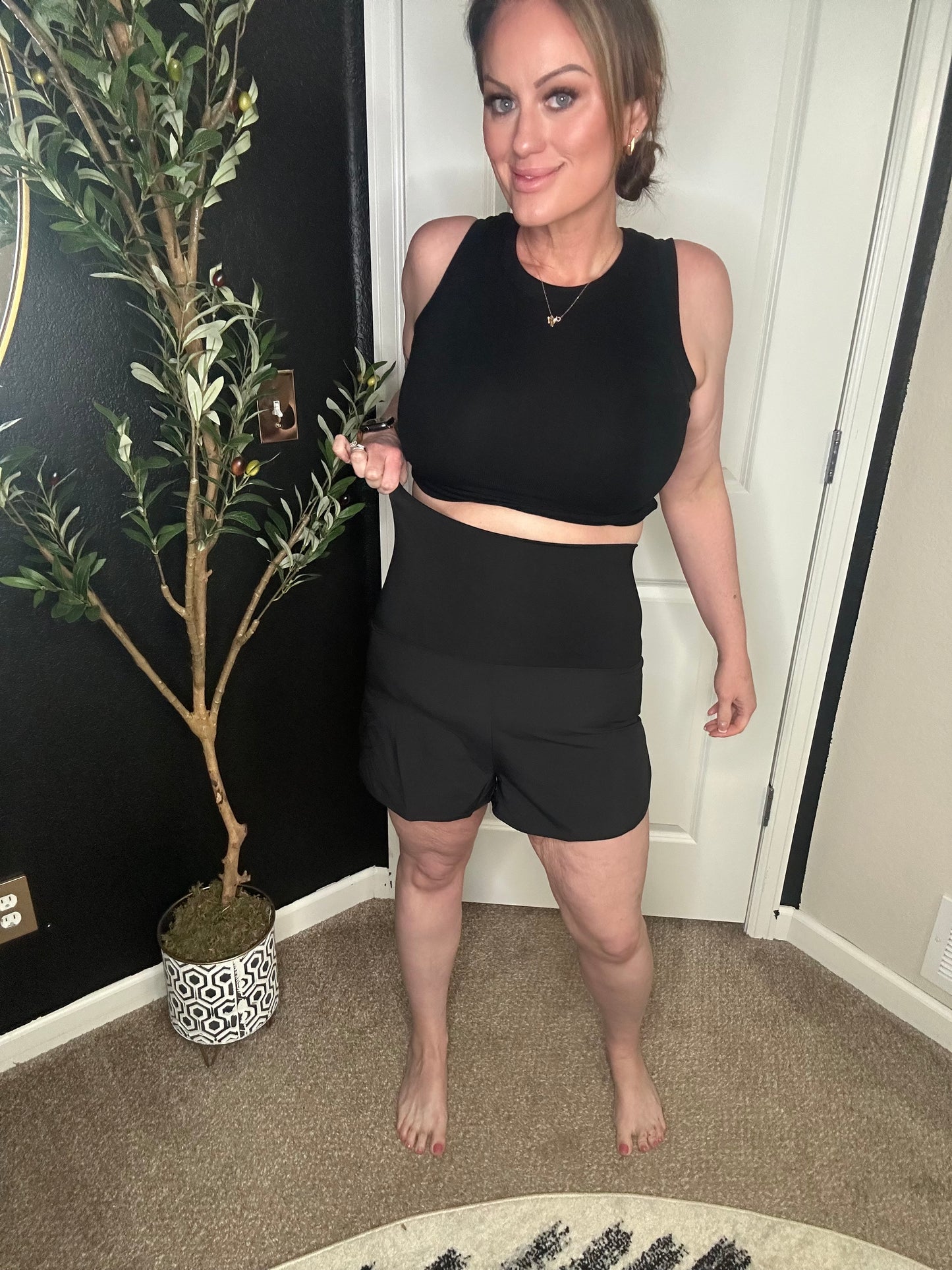 Zenana High Waist Tummy Control Shorts