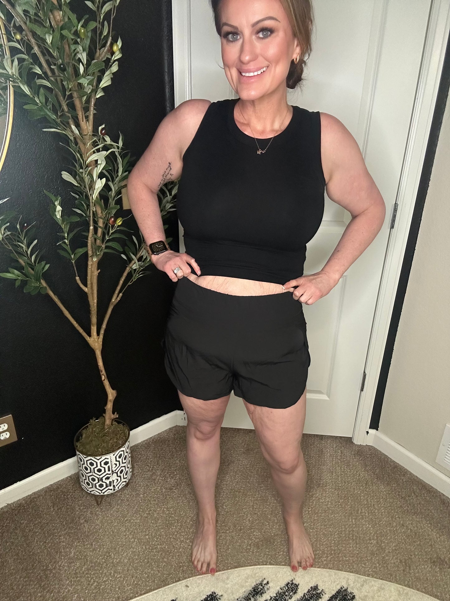 Zenana High Waist Tummy Control Shorts