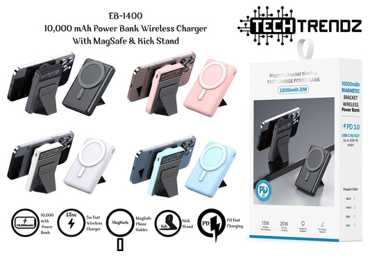 10,000 mAh Wireless Charger Power Bank